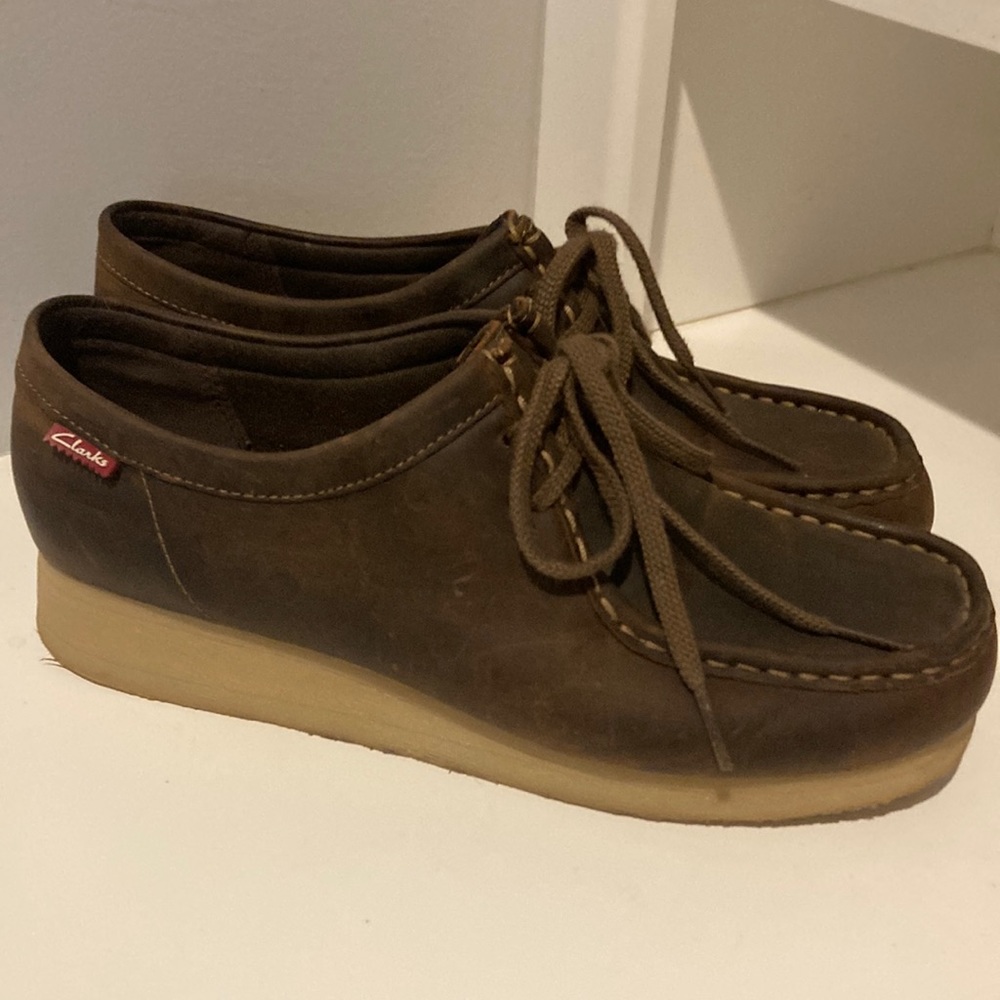 Clarks leather loafers